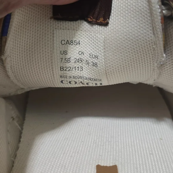 Coach City Sole Pride Multicolored Rainbow Sneakers Skate Shoes 7.5-8 - Picture 13 of 14